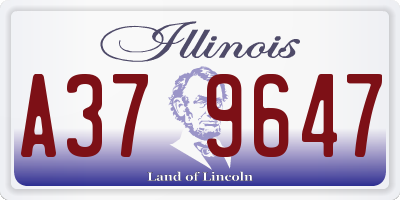 IL license plate A379647