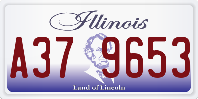 IL license plate A379653