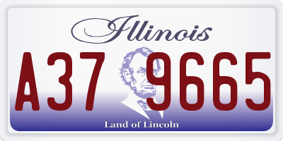 IL license plate A379665