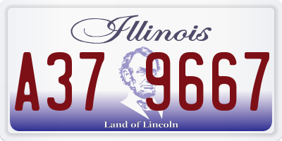 IL license plate A379667