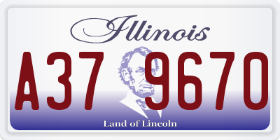 IL license plate A379670
