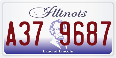 IL license plate A379687