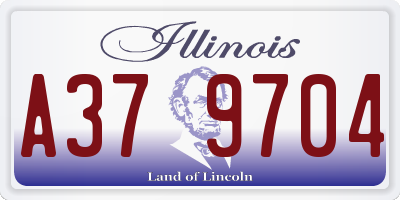 IL license plate A379704