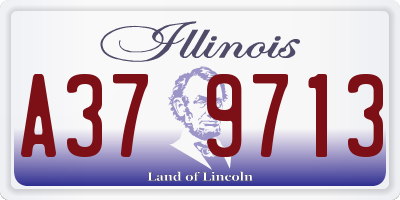 IL license plate A379713