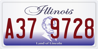 IL license plate A379728
