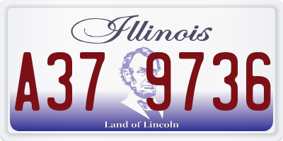 IL license plate A379736