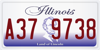 IL license plate A379738