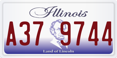 IL license plate A379744
