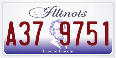 IL license plate A379751