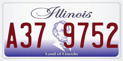 IL license plate A379752