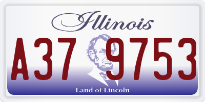 IL license plate A379753