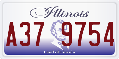 IL license plate A379754