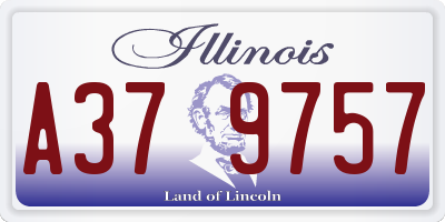 IL license plate A379757