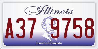 IL license plate A379758