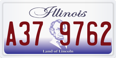 IL license plate A379762