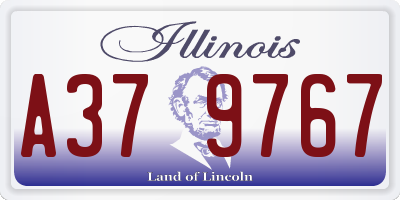 IL license plate A379767
