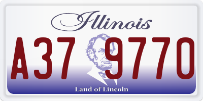 IL license plate A379770