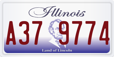 IL license plate A379774