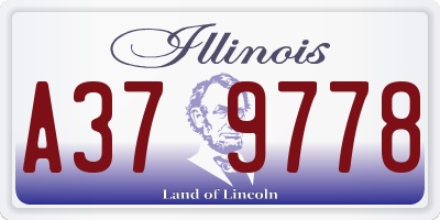 IL license plate A379778