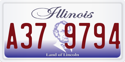 IL license plate A379794