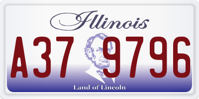 IL license plate A379796