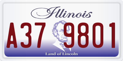 IL license plate A379801