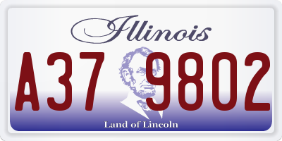 IL license plate A379802