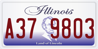 IL license plate A379803