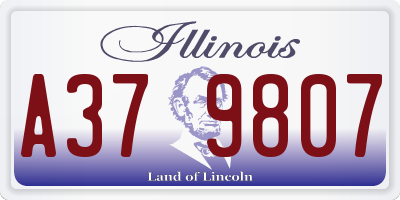 IL license plate A379807