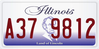 IL license plate A379812