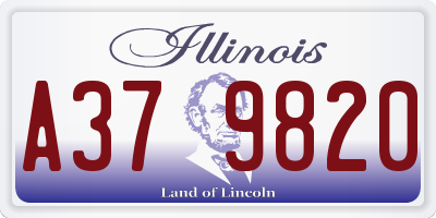 IL license plate A379820
