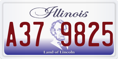 IL license plate A379825