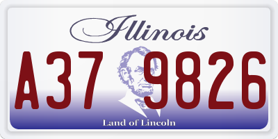 IL license plate A379826