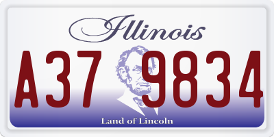 IL license plate A379834