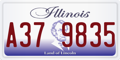 IL license plate A379835