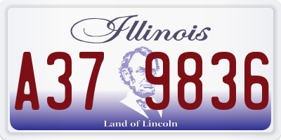 IL license plate A379836