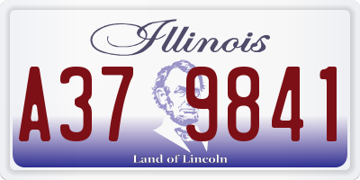 IL license plate A379841