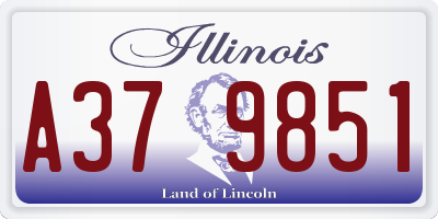 IL license plate A379851