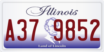 IL license plate A379852