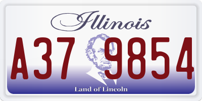 IL license plate A379854
