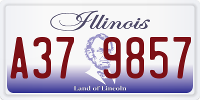 IL license plate A379857