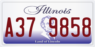 IL license plate A379858