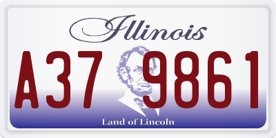 IL license plate A379861