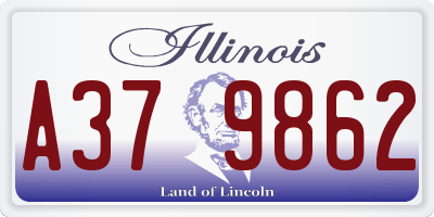 IL license plate A379862