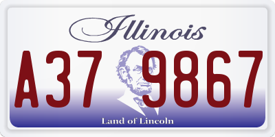IL license plate A379867