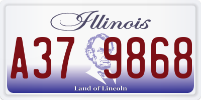 IL license plate A379868
