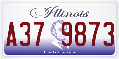 IL license plate A379873