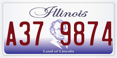 IL license plate A379874