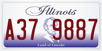 IL license plate A379887