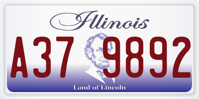 IL license plate A379892